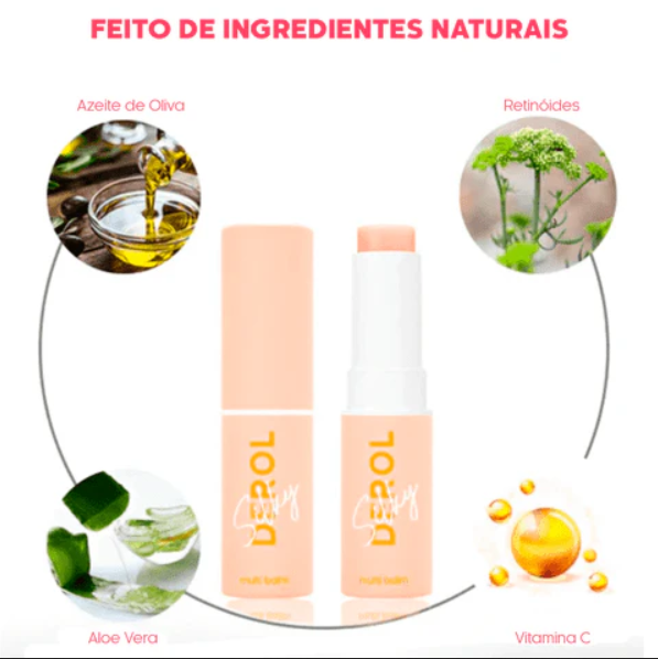 Hidratante Multi Balm antirrugas, olheiras e linhas de expressão