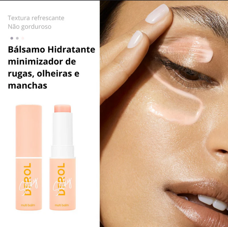 Hidratante Multi Balm antirrugas, olheiras e linhas de expressão