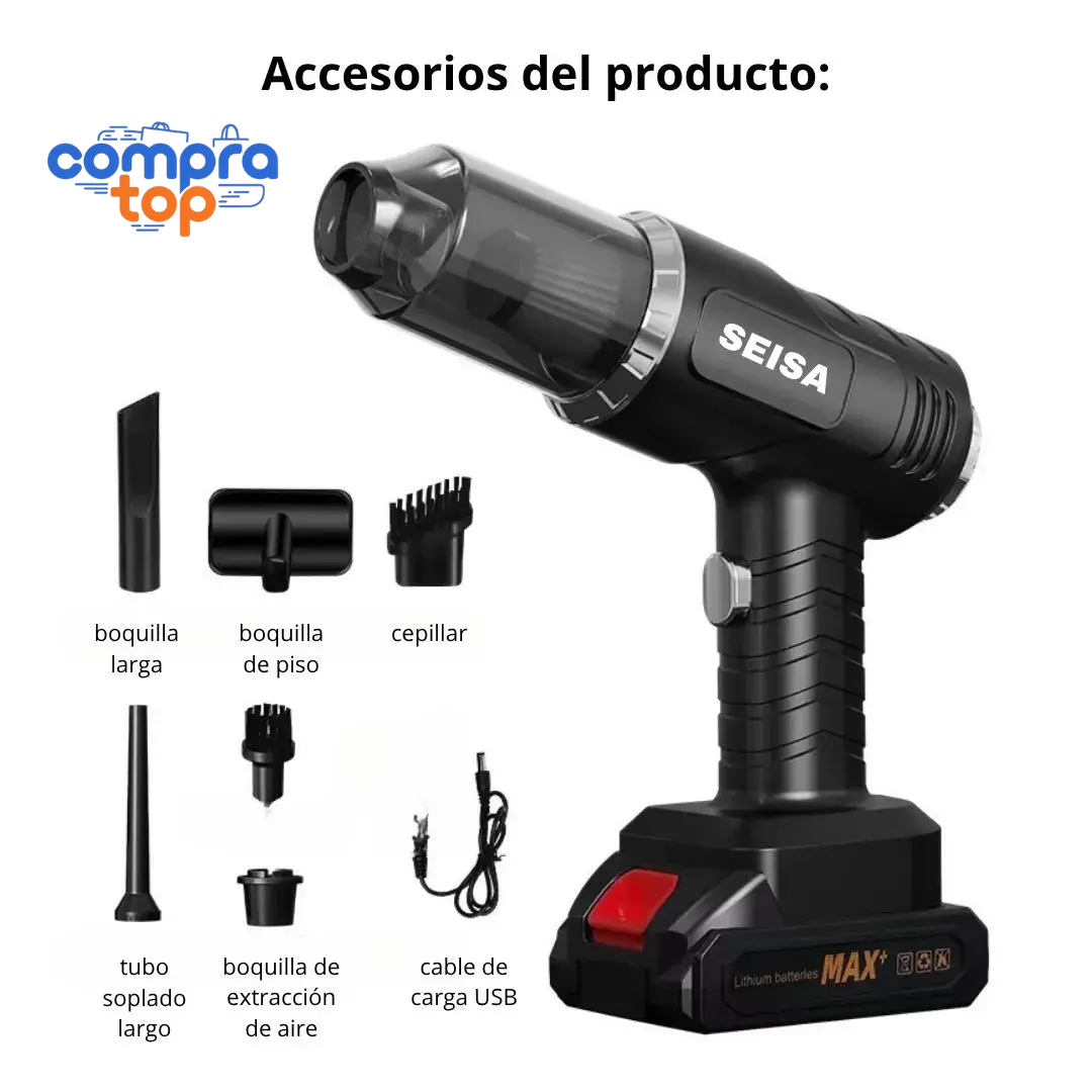 ASPIRADORA PORTÁTIL INALÁMBRICA A BATERIA