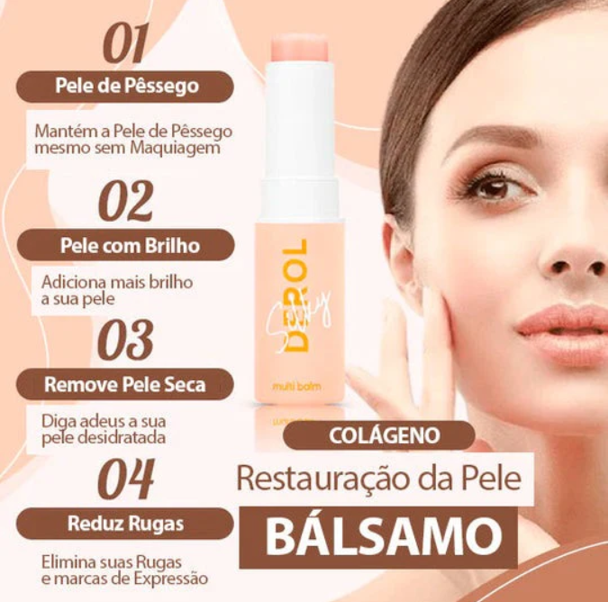 Hidratante Multi Balm antirrugas, olheiras e linhas de expressão